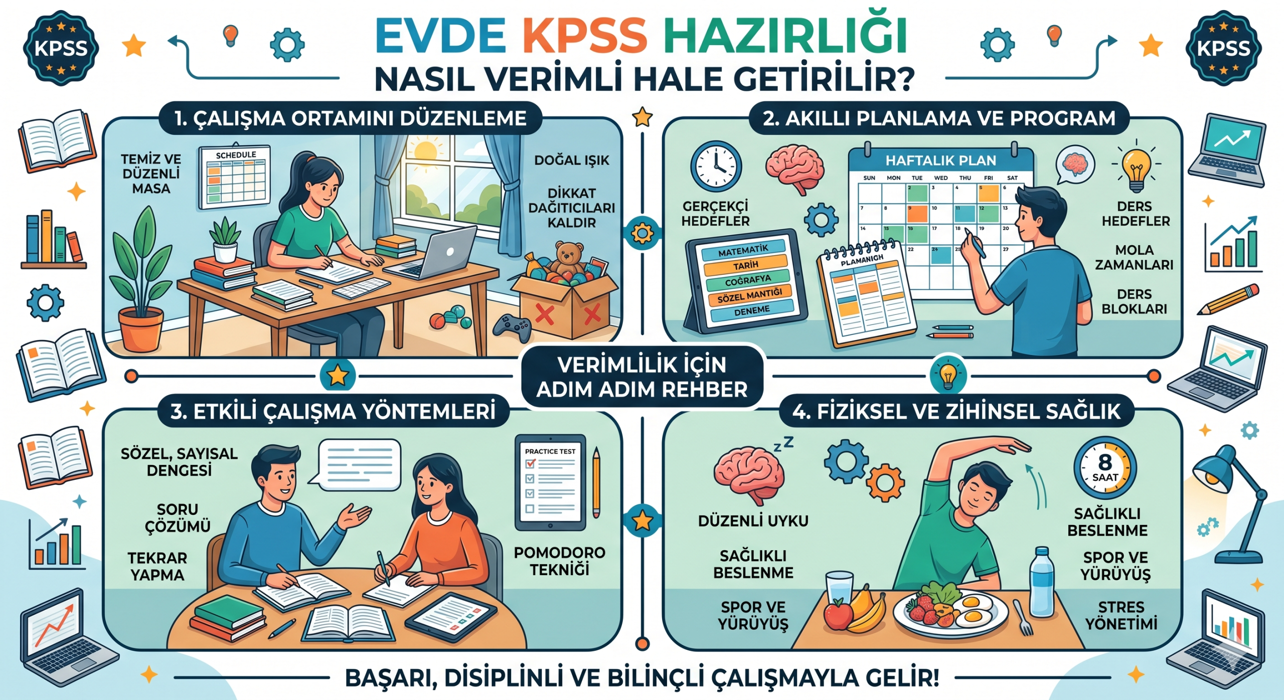 Evde KPSS Hazırlığı Nasıl Verimli Hale Getirilir?
