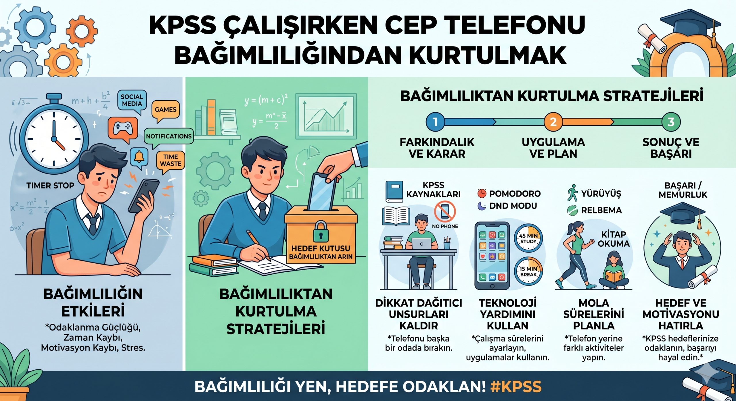 KPSS Çalışırken Cep Telefonu Bağımlılığından Kurtulmak
