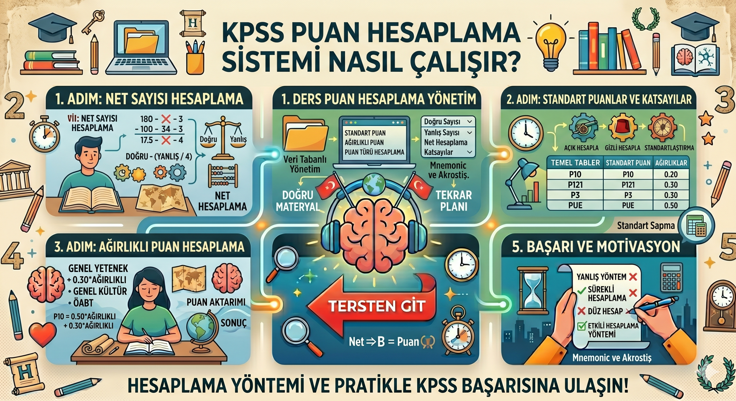 KPSS Puan Hesaplama Sistemi Nasıl Çalışır?