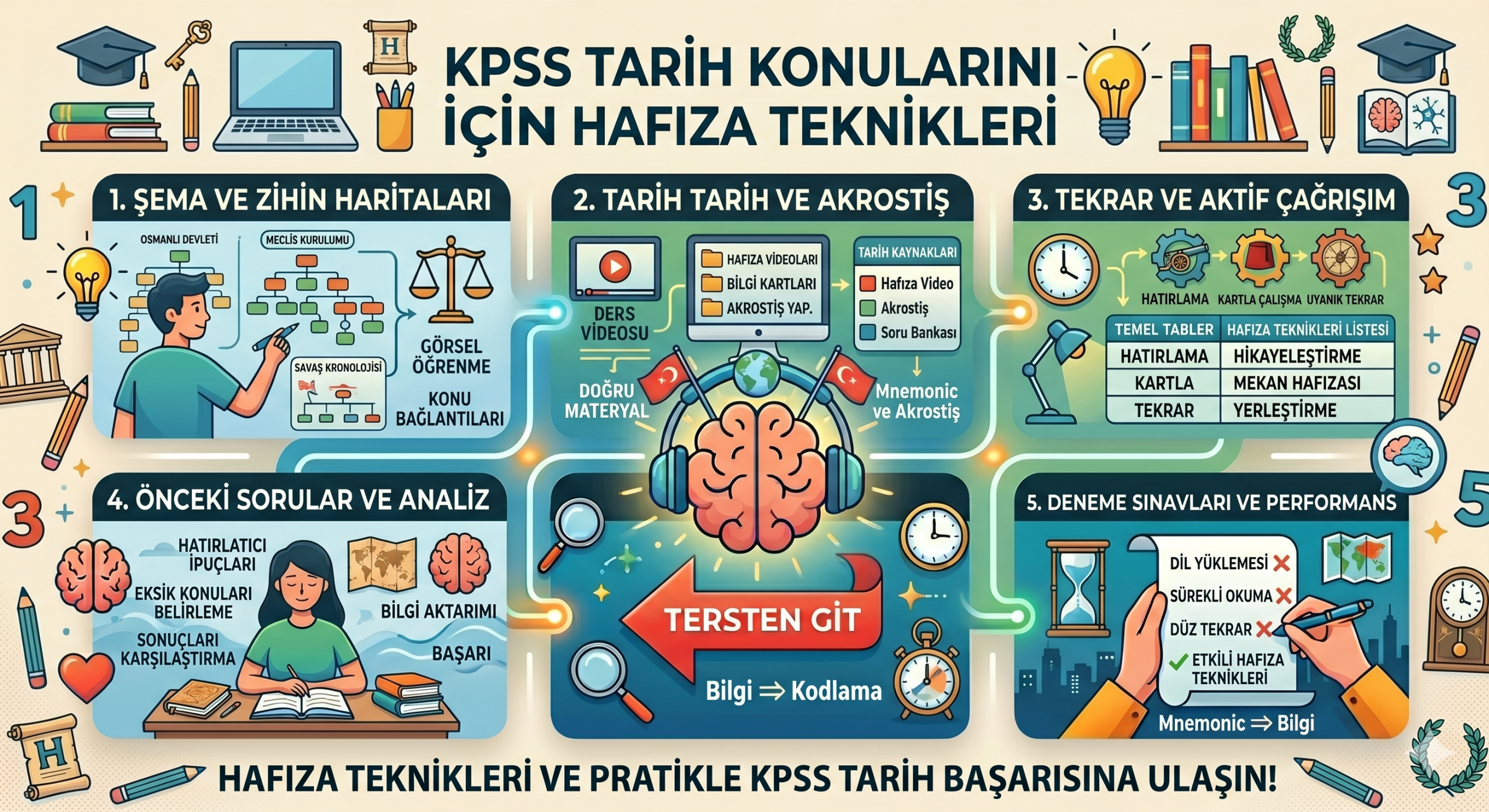 KPSS Tarih Konularını Unutmamak İçin Hafıza Teknikleri