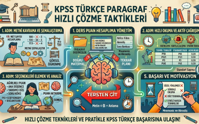 KPSS Türkçe Paragraf Sorularını Hızlı Çözme Taktikleri